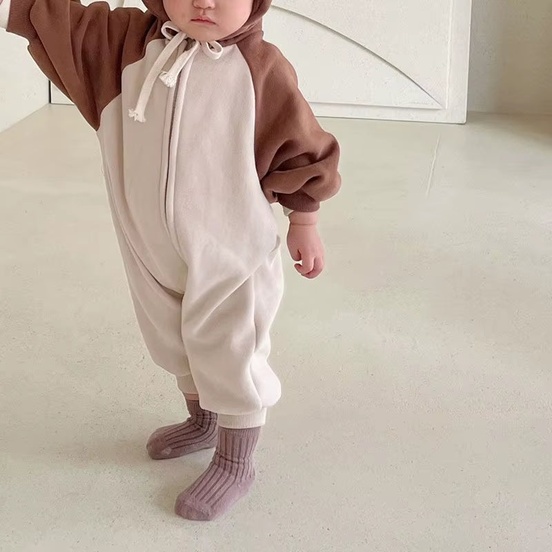 SnuggleTots™ Baby Romper – Cozy Cotton Style for Autumn & Winter